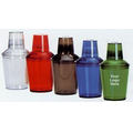 18 Oz. Plastic Cocktail Shaker Set - Imprinted